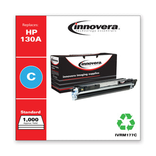 Remanufactured Cyan Toner, Replacement for 130A (CF351A), 1,000 Page-Yield, Ships in 1-3 Business Days