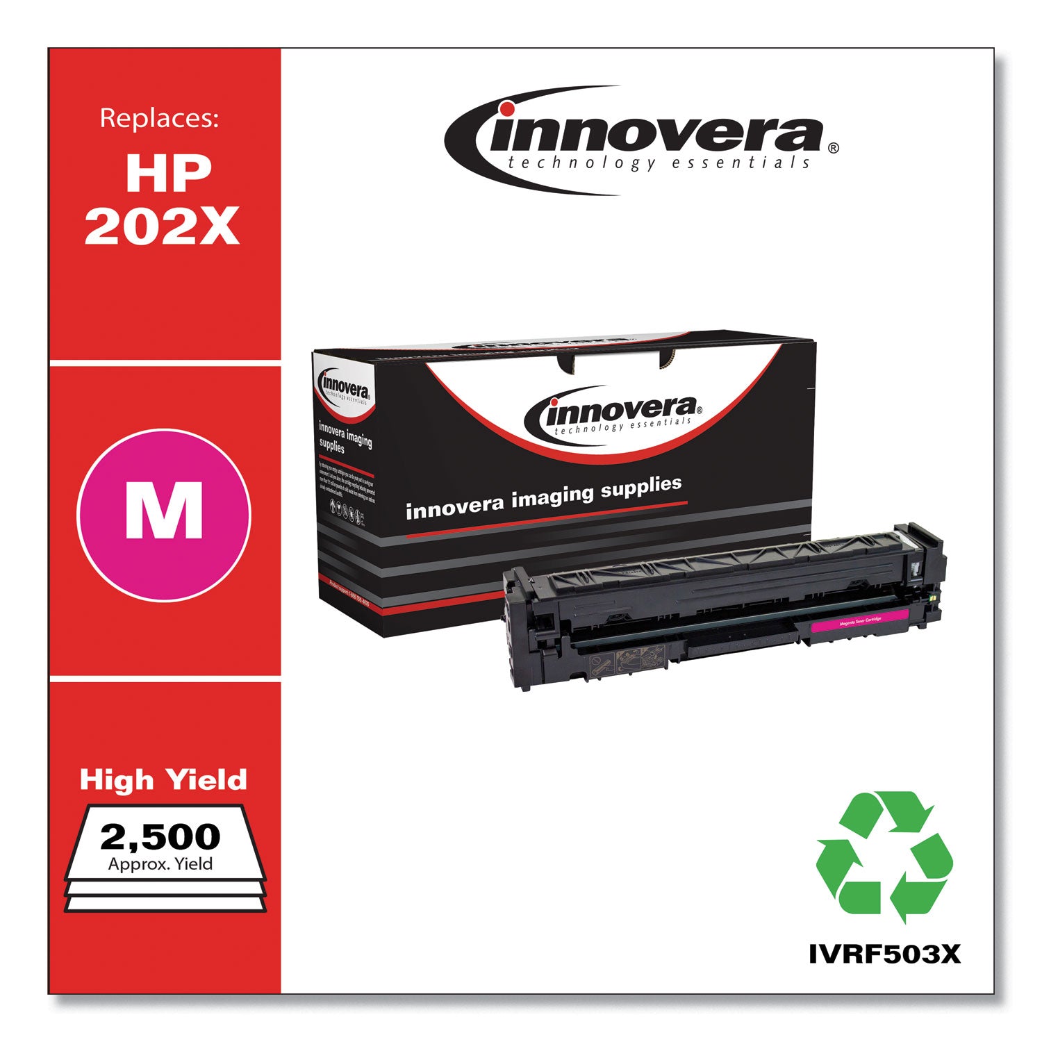 Remanufactured Magenta High-Yield Toner, Replacement for 202X (CF503X), 2,500 Page-Yield, Ships in 1-3 Business Days