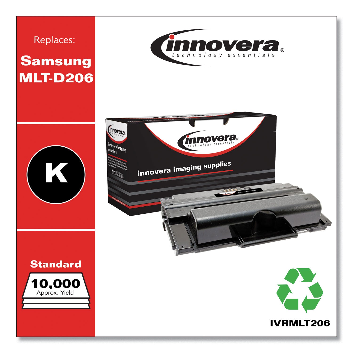 Remanufactured Black Toner, Replacement for MLT-D206L, 10,000 Page-Yield, Ships in 1-3 Business Days - 