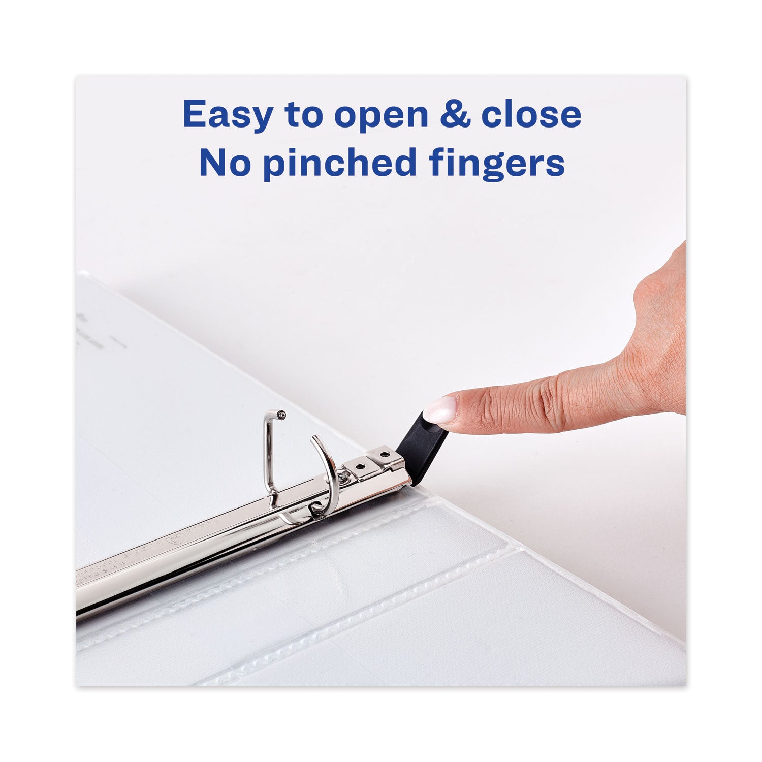 Heavy-Duty View Binder with DuraHinge and One Touch Slant Rings, 3 Rings, 0.5" Capacity, 11 x 8.5, White