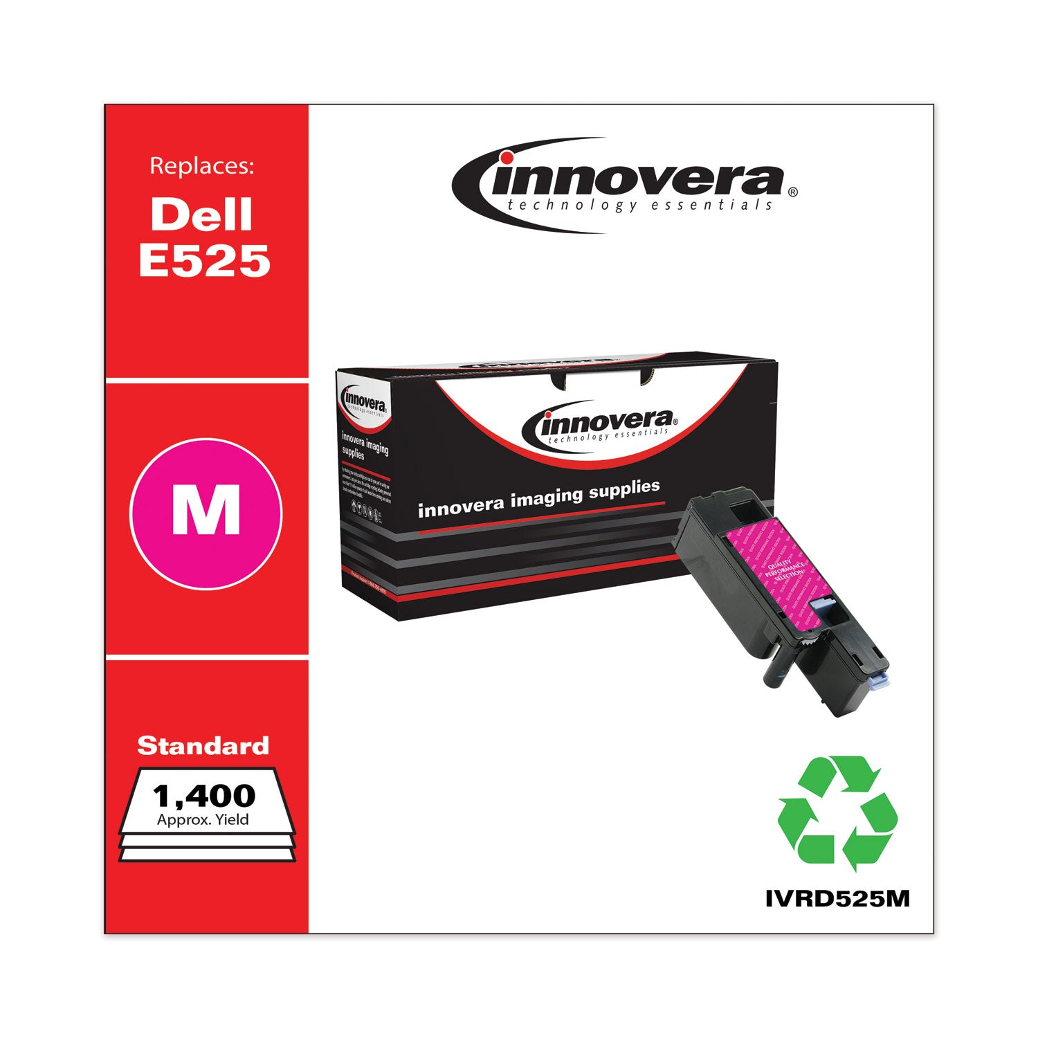 Remanufactured Magenta Toner, Replacement for 593-BBJV, 1,400 Page-Yield, Ships in 1-3 Business Days