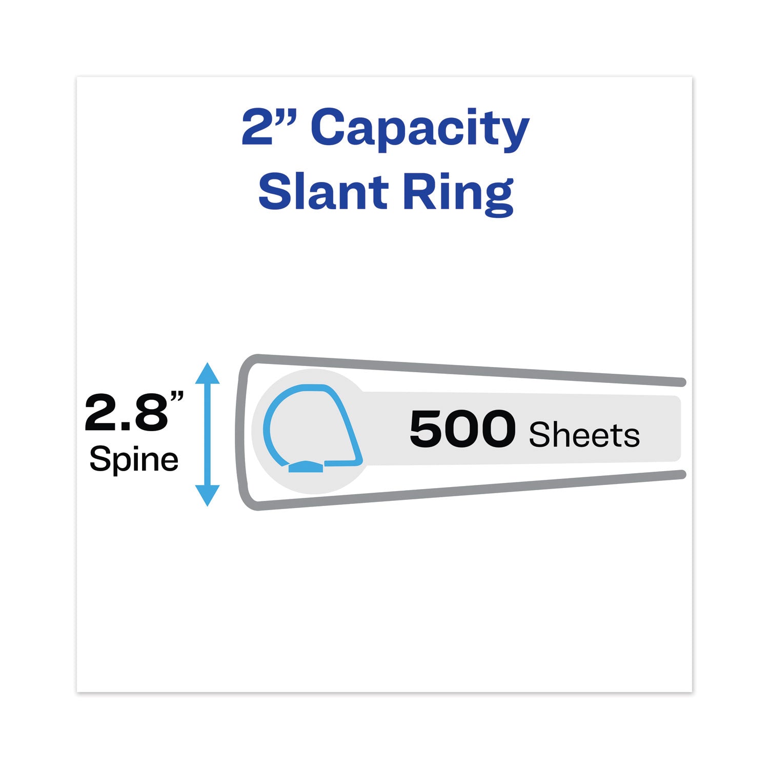 Heavy-Duty View Binders, 3 Rings, 1.5" Capacity, 11 x 17, White - 