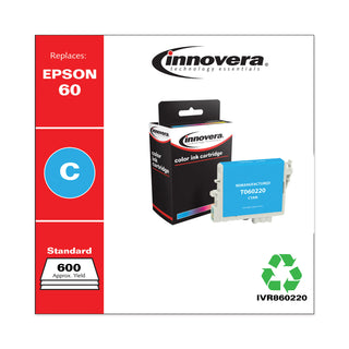 Remanufactured Cyan Ink, Replacement for 60 (T060220), 600 Page-Yield - 