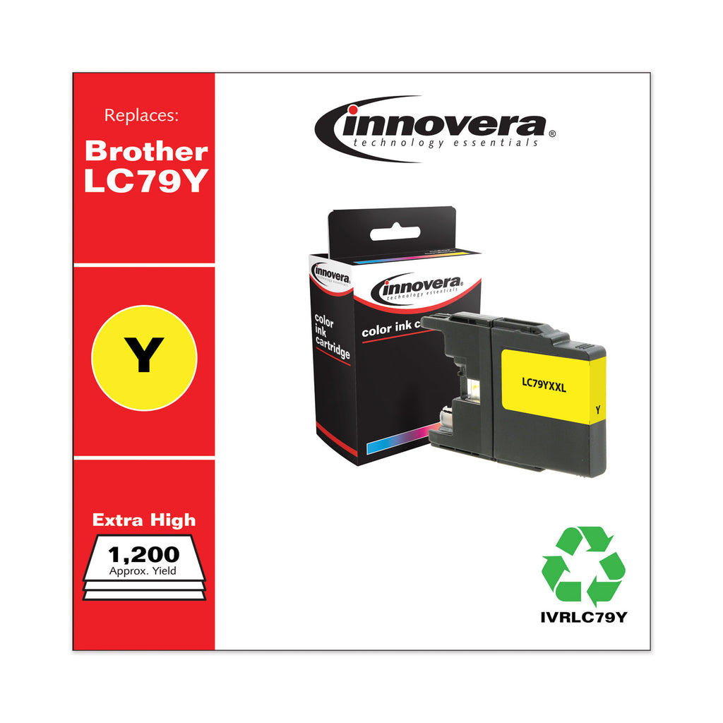Remanufactured Yellow Extra High-Yield Ink, Replacement for LC79Y, 1,200 Page-Yield