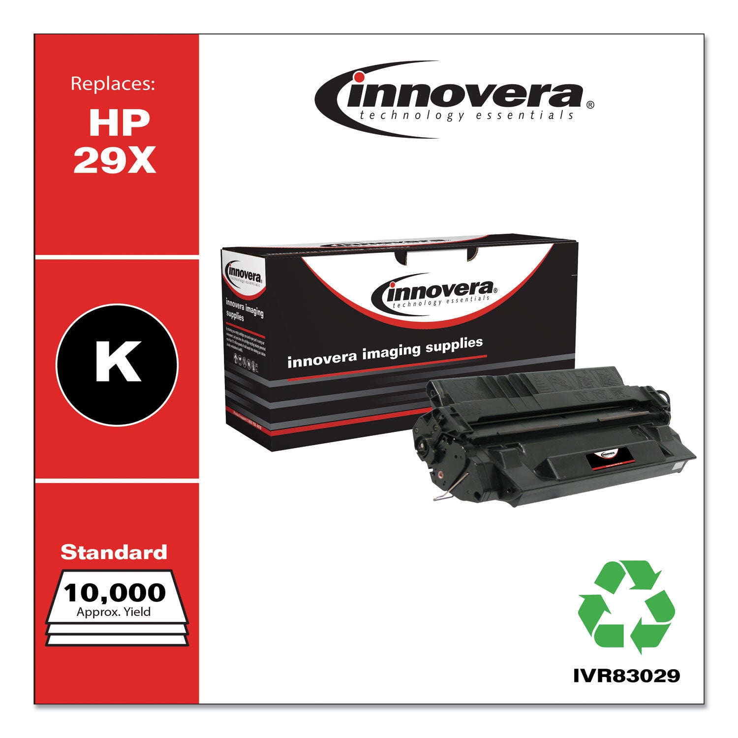 Remanufactured Black High-Yield Toner, Replacement for 29X (C4129X), 10,000 Page-Yield, Ships in 1-3 Business Days