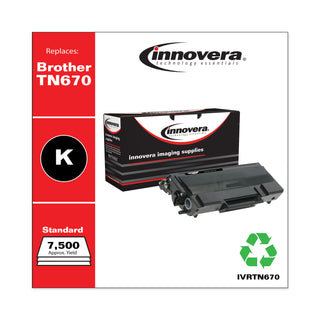 Remanufactured Black High-Yield Toner, Replacement for TN670, 7,500 Page-Yield - 