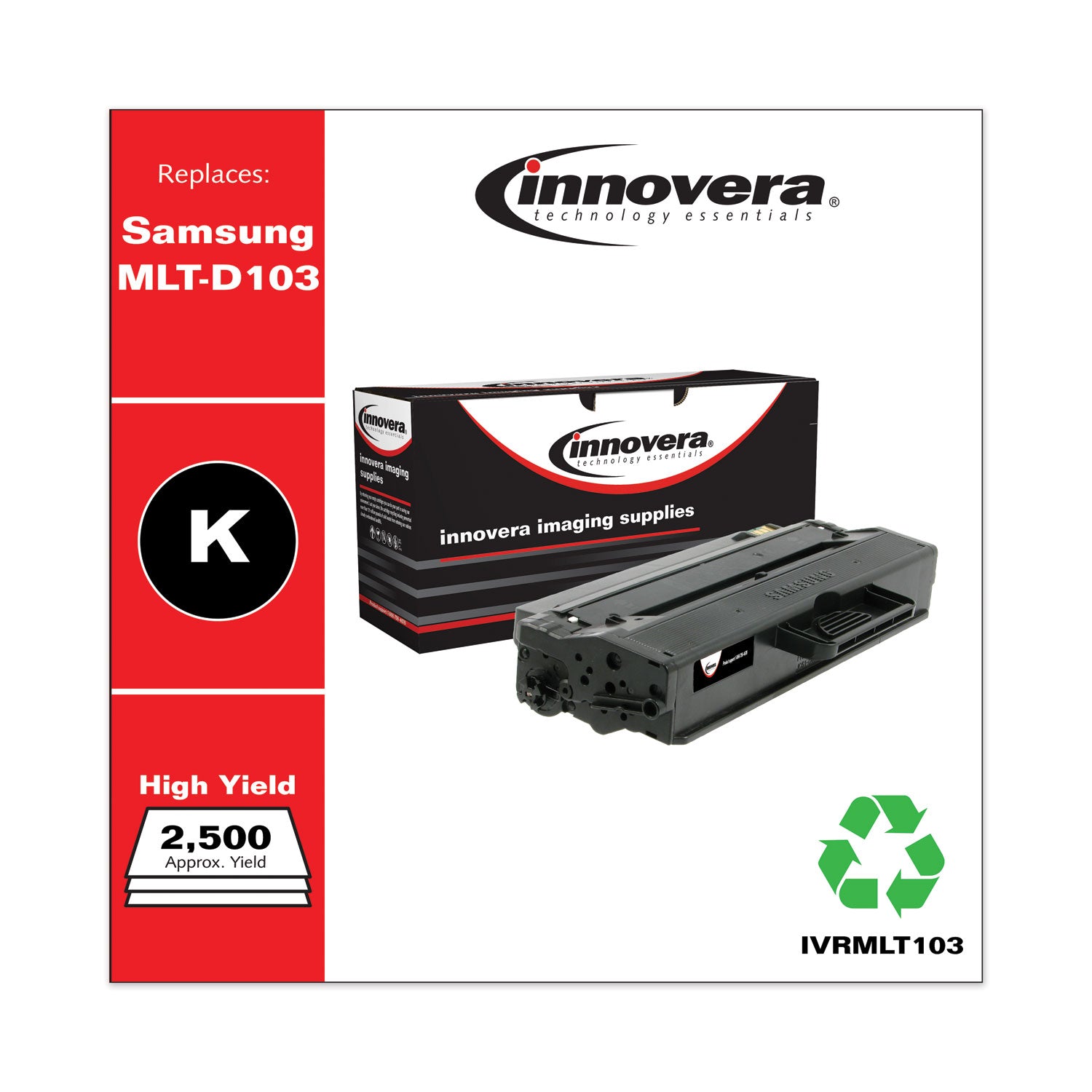 Remanufactured Black High-Yield Toner, Replacement for MLT-D103L, 2,500 Page-Yield, Ships in 1-3 Business Days