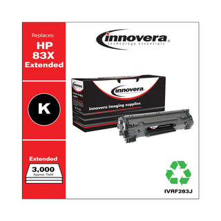 Remanufactured Black Extended-Yield Toner, Replacement for 83X (CF283XJ), 3,000 Page-Yield, Ships in 1-3 Business Days