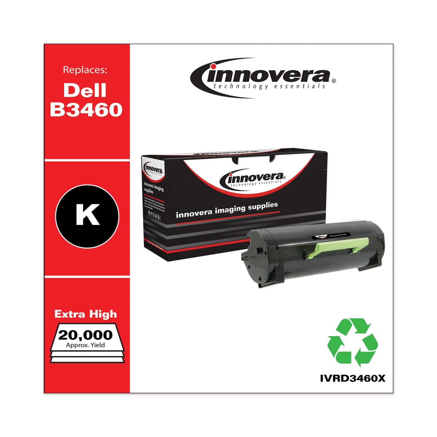 Remanufactured Black Extra High-Yield Toner, Replacement for 331-9808, 20,000 Page-Yield, Ships in 1-3 Business Days