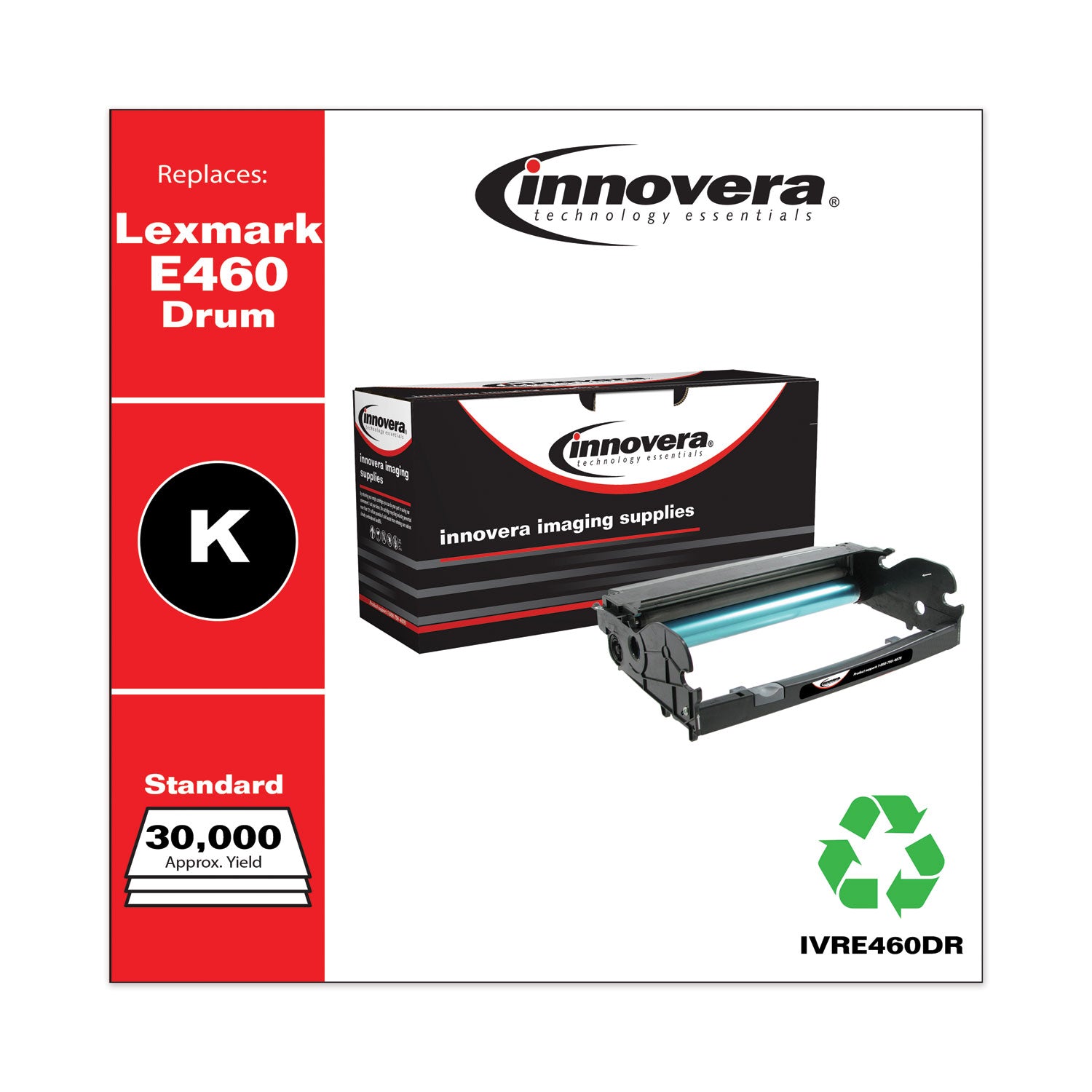 Remanufactured Black Drum Unit, Replacement for E260X22G, 30,000 Page-Yield, Ships in 1-3 Business Days