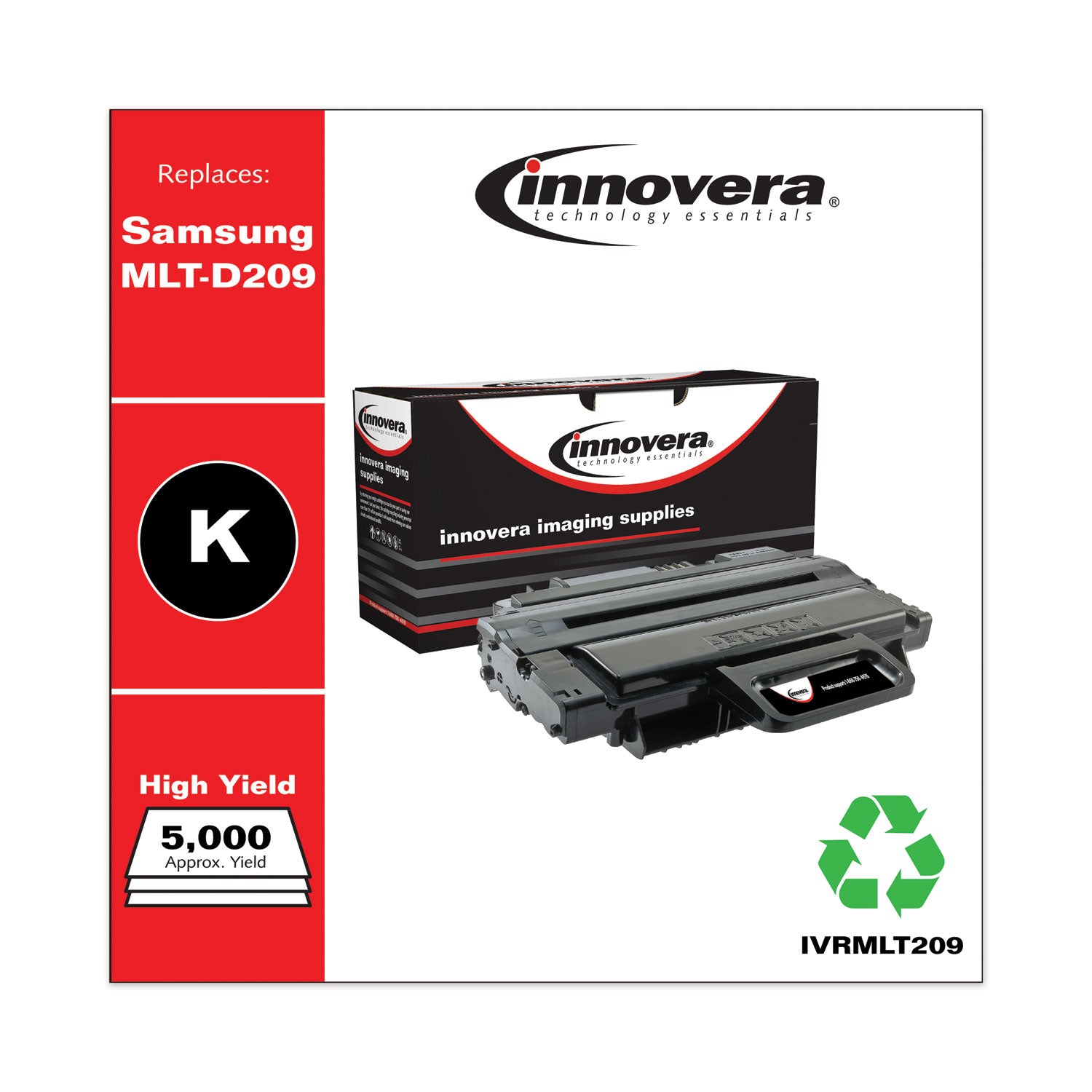Remanufactured Black High-Yield Toner, Replacement for MLT-D209L, 5,000 Page-Yield, Ships in 1-3 Business Days