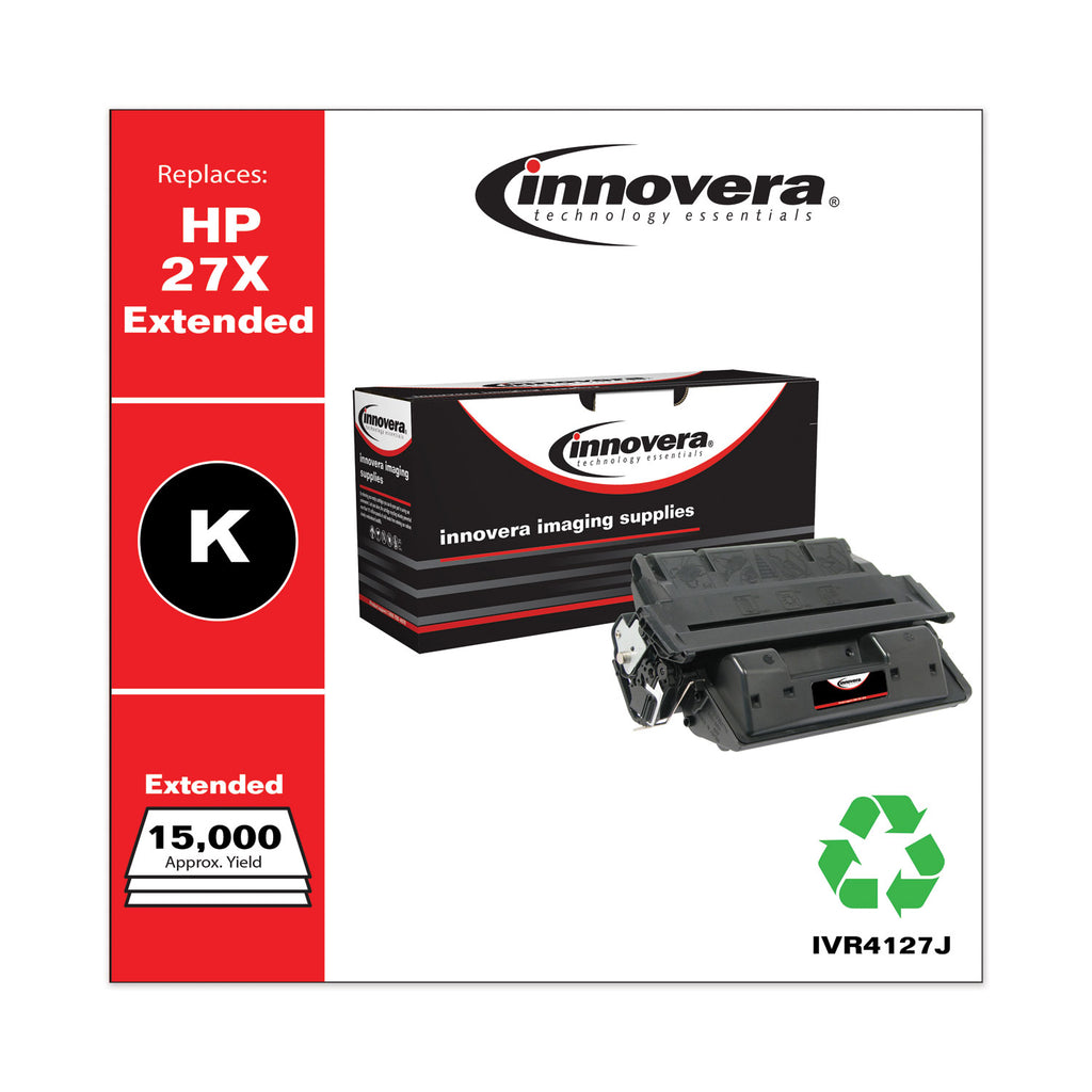 Remanufactured Black Extended-Yield Toner, Replacement for 27X (C4127XJ), 15,000 Page-Yield, Ships in 1-3 Business Days