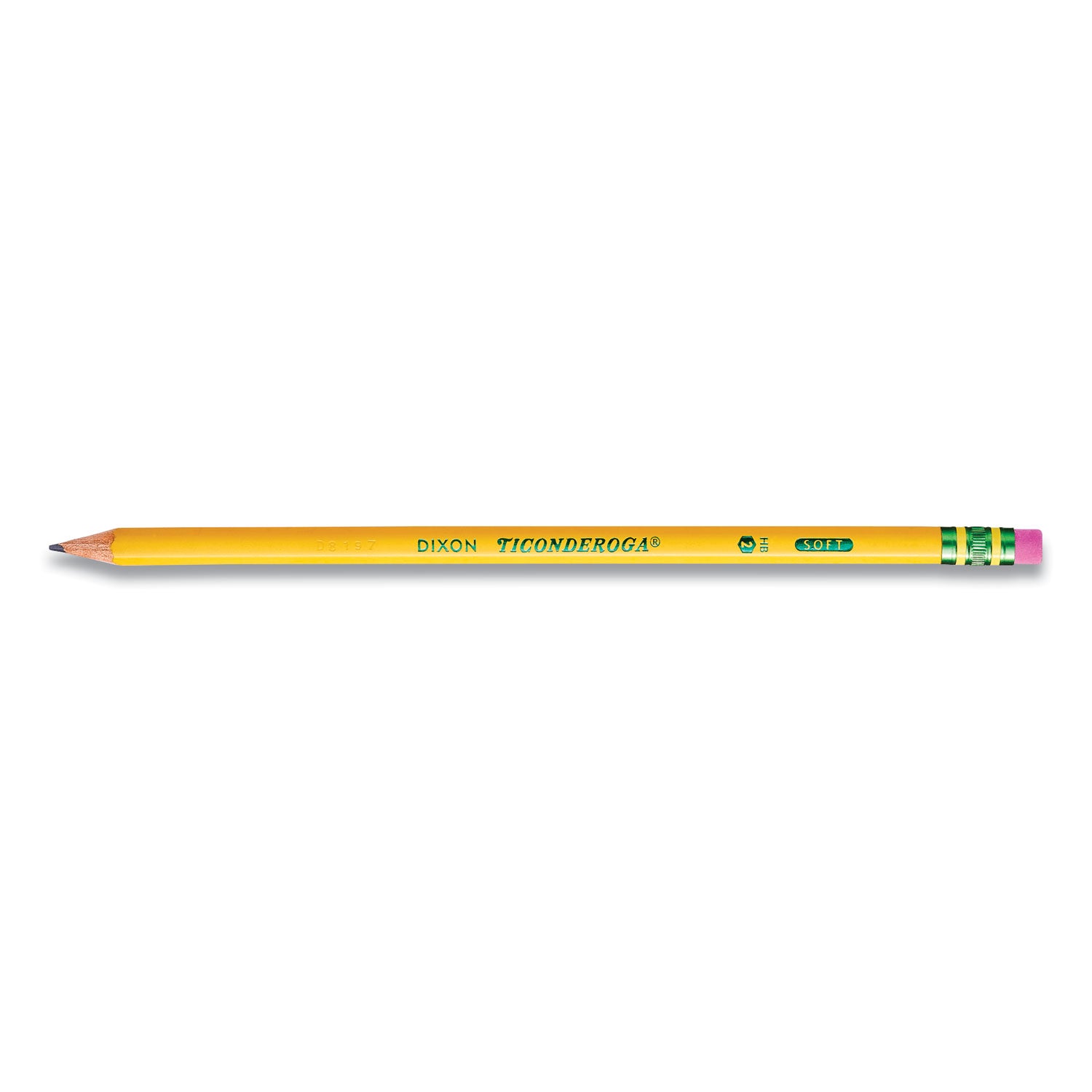 Pre-Sharpened Pencil, HB (#2), Black Lead, Yellow Barrel, 18/Pack