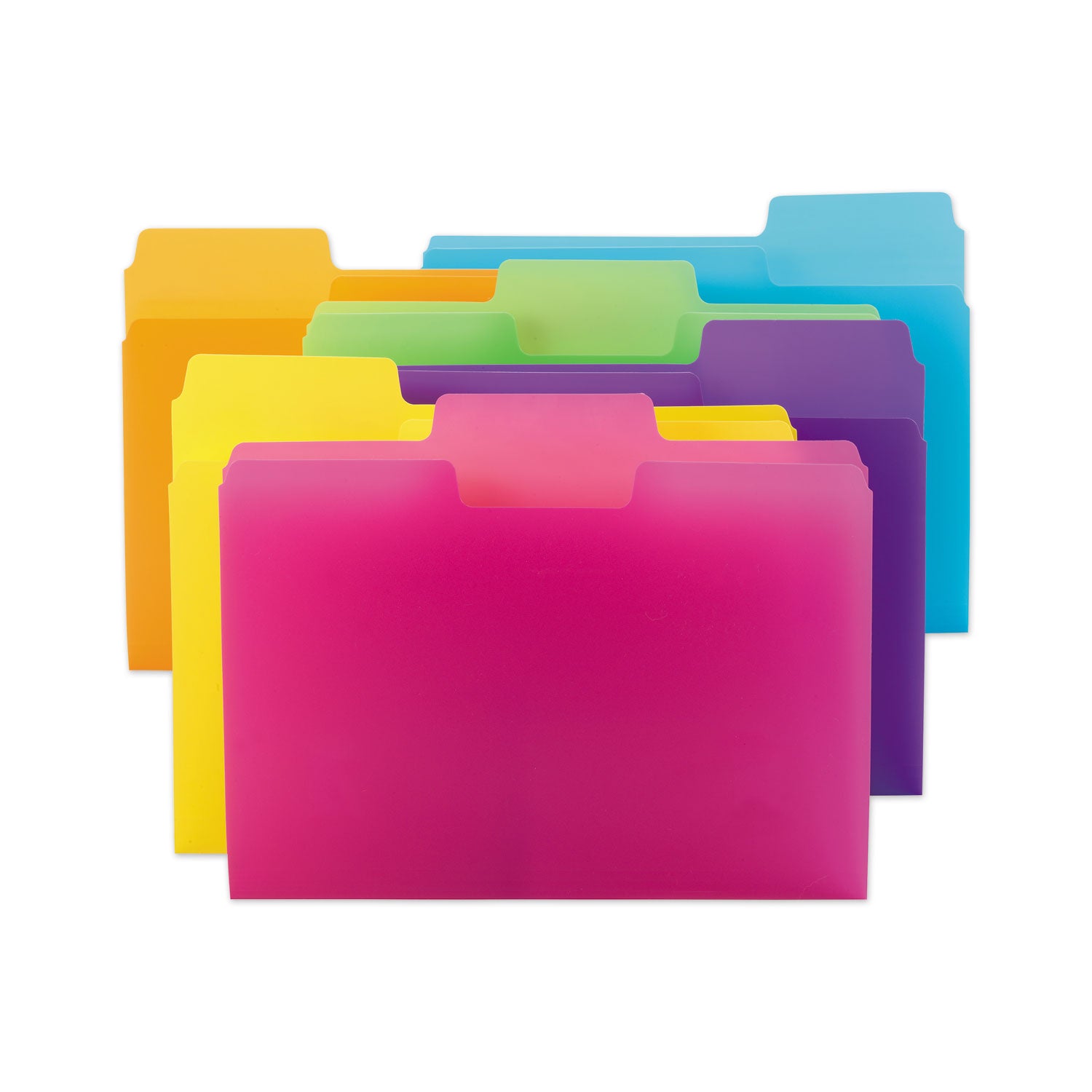 supertab-top-tab-file-folders-1-3-cut-tabs-assorted-letter-size-075-expansion-polypropylene-18-pack_smd10515 - 1