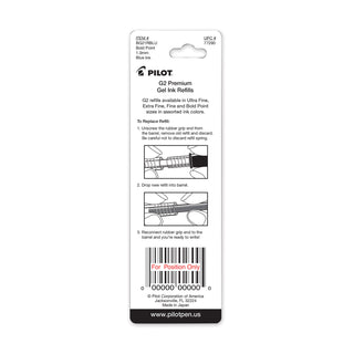 Pilot Rollerball Pen Refill, Sold as 1 Package, 2 Each per Package