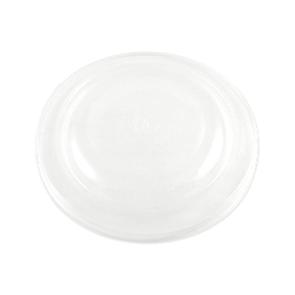 PLA Lids for Fiber Bowls, 7.5" Diameter x 1"h, Clear, Plastic, 300/Carton