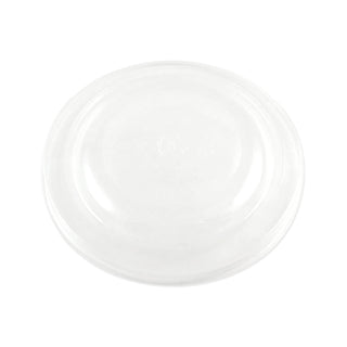 PLA Lids for Fiber Bowls, 7.5" Diameter x 1"h, Clear, Plastic, 300/Carton