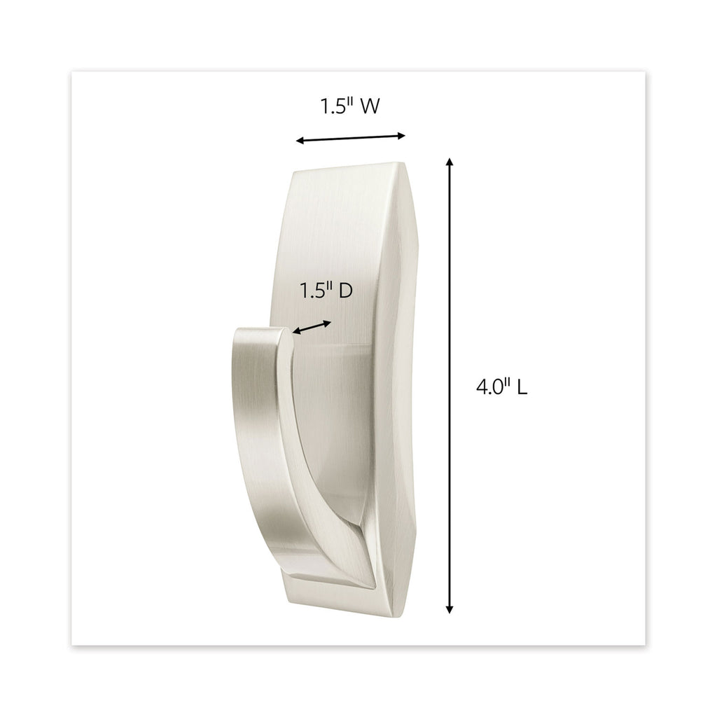 bath-hook-large-metal-satin-nickel-5-lb-capacity-1-hook-and-2-strips_mmm70005080679 - 1