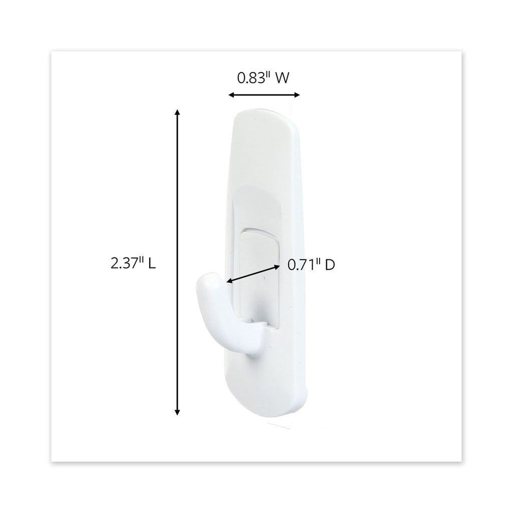 general-purpose-hooks-small-plastic-white-1-lb-capacity-6-hooks-and-12-strips-pack_mmm70005128379 - 2