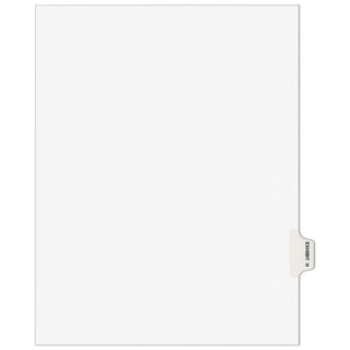 Avery-Style Preprinted Legal Side Tab Divider, 26-Tab, Exhibit H, 11 x 8.5, White, 25/Pack, (1378) - 