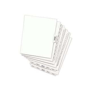 Avery-Style Preprinted Legal Side Tab Divider, 26-Tab, Exhibit I, 11 x 8.5, White, 25/Pack, (1379) - 