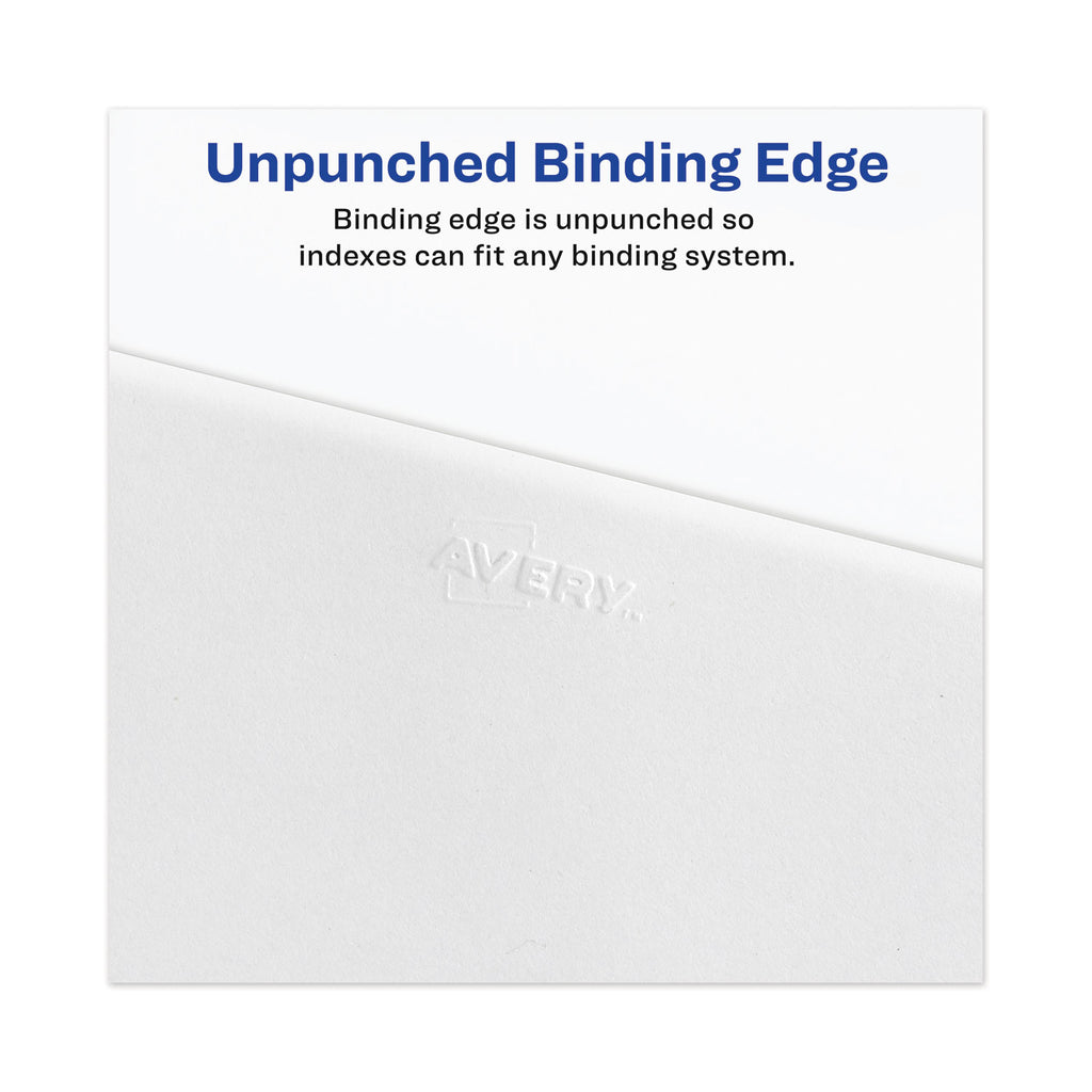 Avery-Style Preprinted Legal Bottom Tab Divider, 26-Tab, Exhibit D, 11 x 8.5, White, 25/PK - 