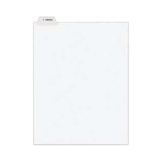 Avery-Style Preprinted Legal Bottom Tab Divider, 26-Tab, Exhibit J, 11 x 8.5, White, 25/PK - 