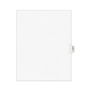 Avery-Style Preprinted Legal Side Tab Divider, 26-Tab, Exhibit F, 11 x 8.5, White, 25/Pack, (1376) - 