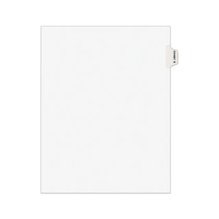 Avery-Style Preprinted Legal Side Tab Divider, 26-Tab, Exhibit B, 11 x 8.5, White, 25/Pack, (1372) - 