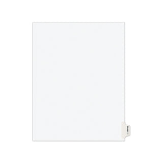 Avery Individual Legal Exhibit Dividers - Avery Style - 1 Printed Tab(s) - Character - T - 8.5" Divider Width x 11" Divider Length - Letter - White Paper Divider - Paper Tab(s) - Recycled - Reinforced Tab, Rip Proof, Unpunched - 25 / Pack