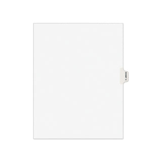 Avery-Style Preprinted Legal Side Tab Divider, 26-Tab, Exhibit E, 11 x 8.5, White, 25/Pack, (1375) - 