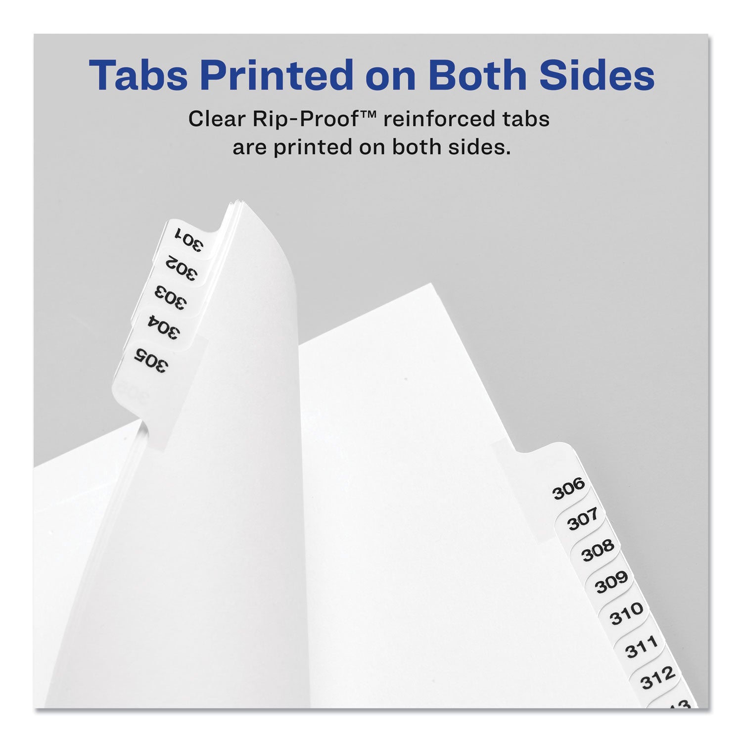 Avery-Style Preprinted Legal Side Tab Divider, 26-Tab, Exhibit A, 11 x 8.5, White, 25/Pack, (1371) - 