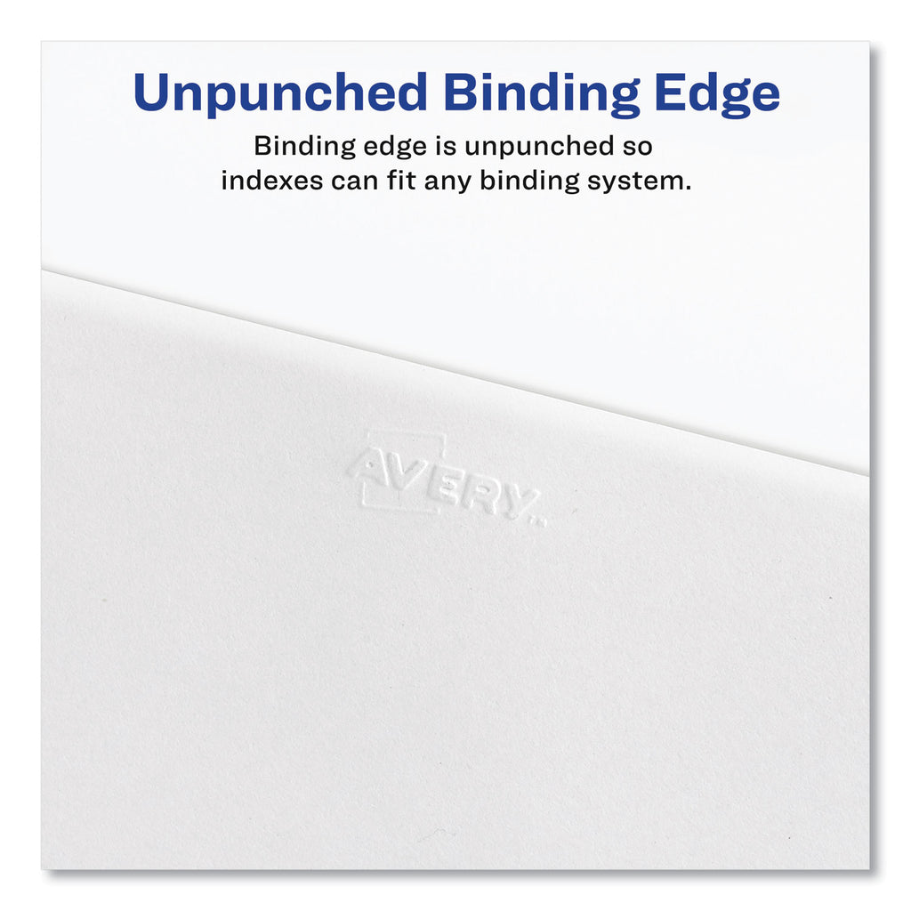 Avery-Style Preprinted Legal Side Tab Divider, 26-Tab, Exhibit I, 11 x 8.5, White, 25/Pack, (1379) - 