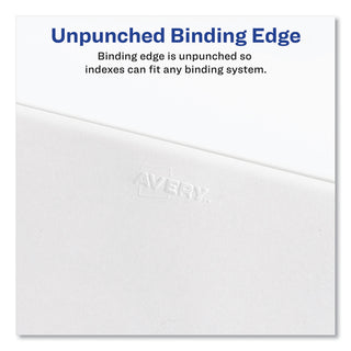 Avery-Style Preprinted Legal Side Tab Divider, 26-Tab, Exhibit I, 11 x 8.5, White, 25/Pack, (1379) - 