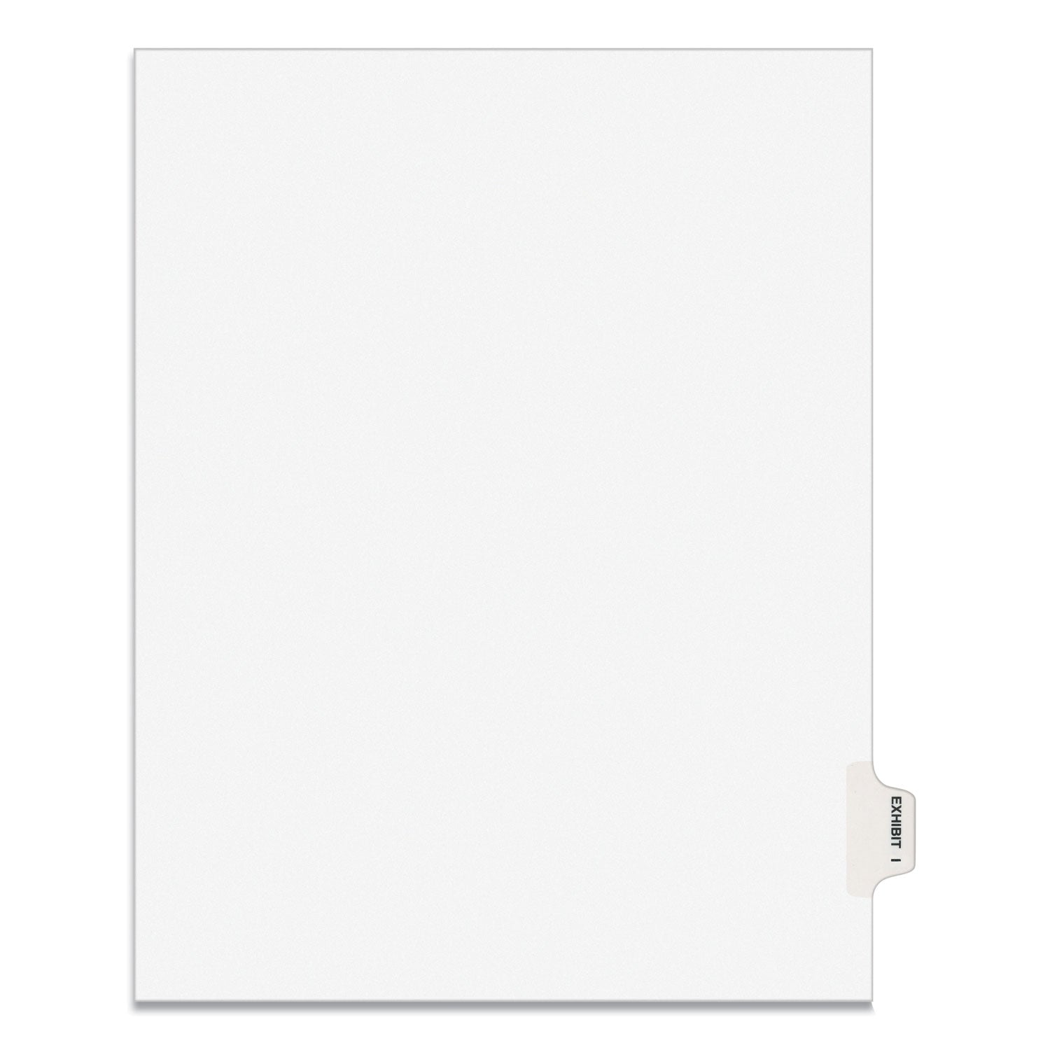 Avery-Style Preprinted Legal Side Tab Divider, 26-Tab, Exhibit I, 11 x 8.5, White, 25/Pack, (1379) - 