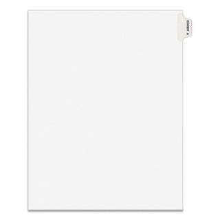 Avery-Style Preprinted Legal Side Tab Divider, 26-Tab, Exhibit A, 11 x 8.5, White, 25/Pack, (1371) - 