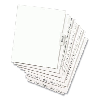 Avery-Style Preprinted Legal Side Tab Divider, 26-Tab, Exhibit C, 11 x 8.5, White, 25/Pack, (1373) - 
