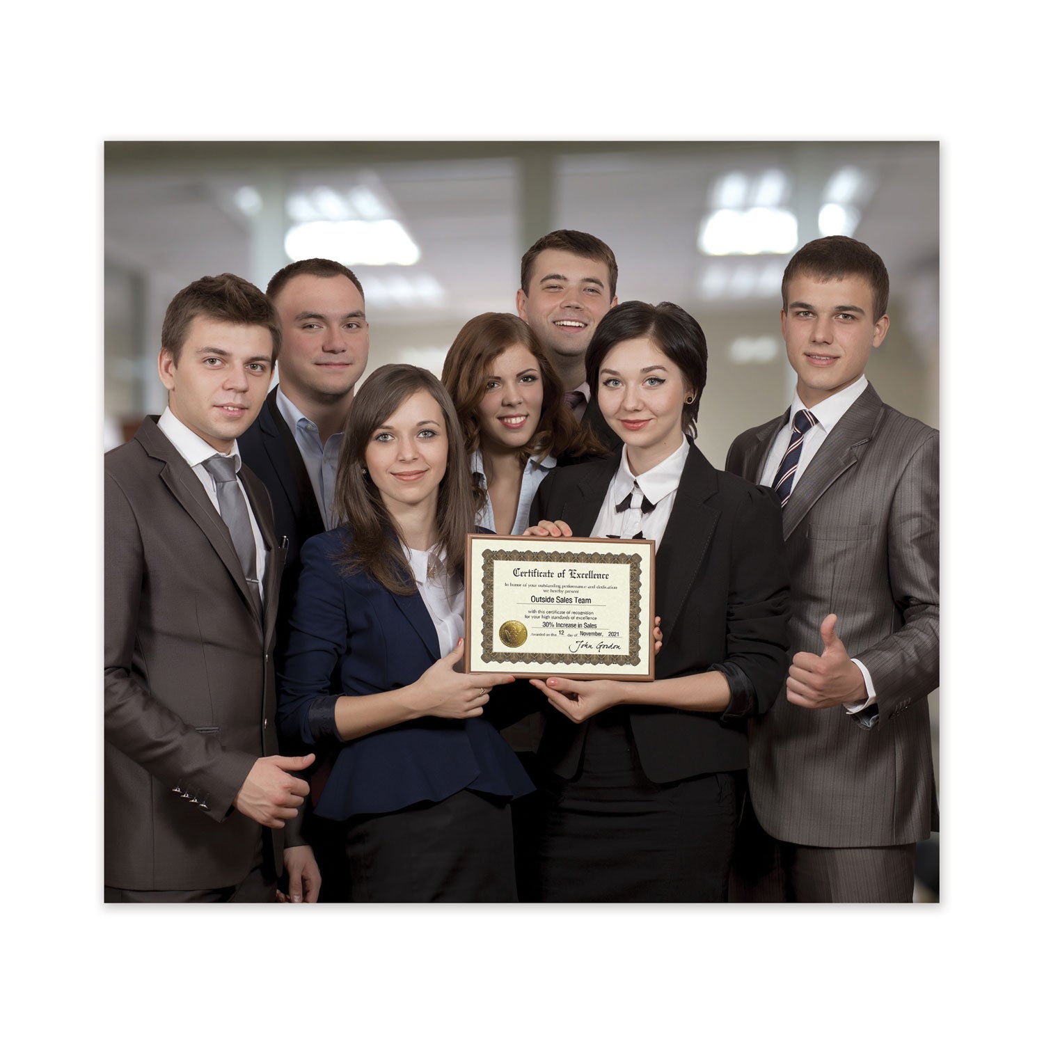 ready-to-use-certificates-excellence-11-x-85-ivory-brown-gold-colors-with-brown-border-6-pack_cos930600 - 2