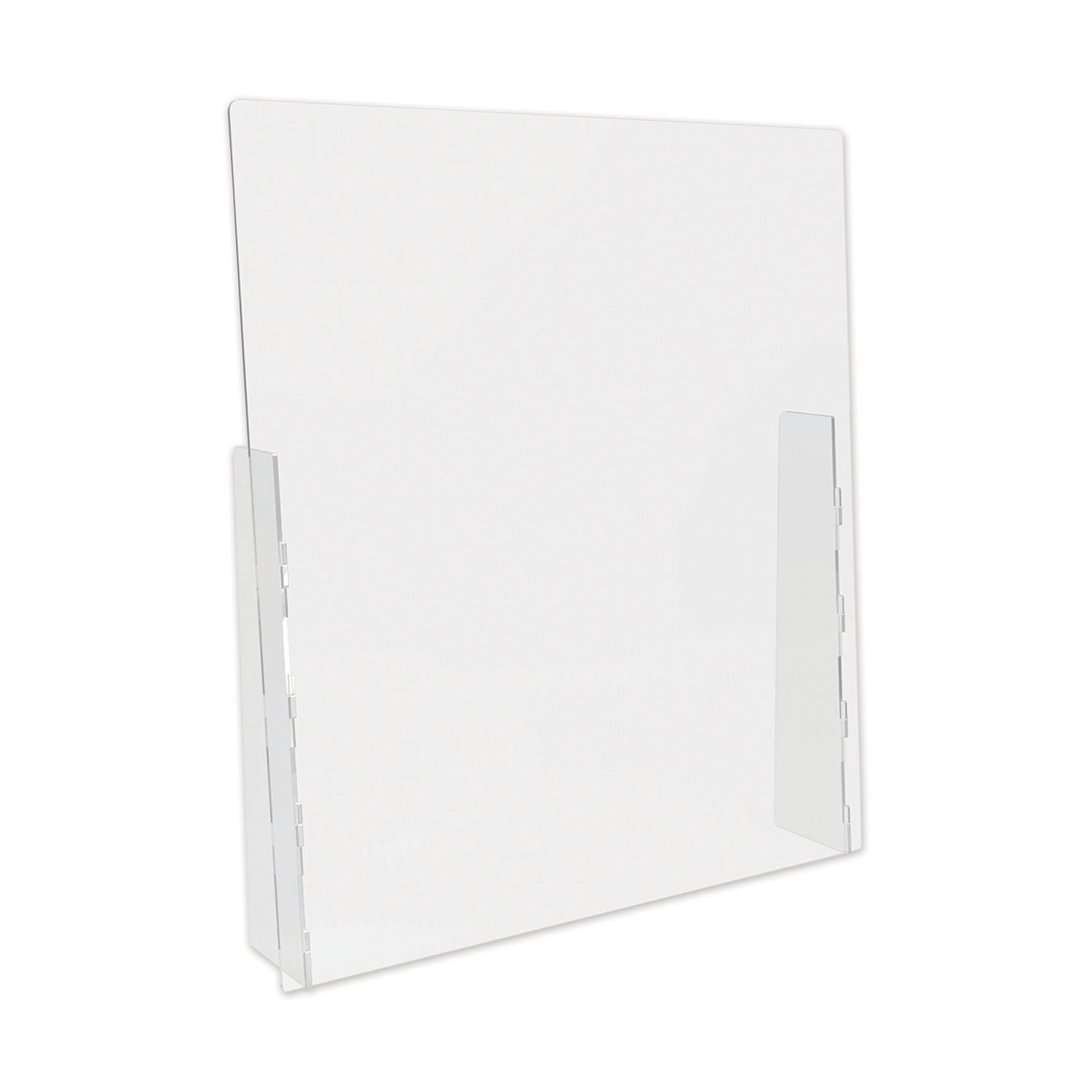 counter-top-barrier-with-full-shield-3175-x-6-x-36-polycarbonate-clear-2-carton_defpbctpc3136f - 1