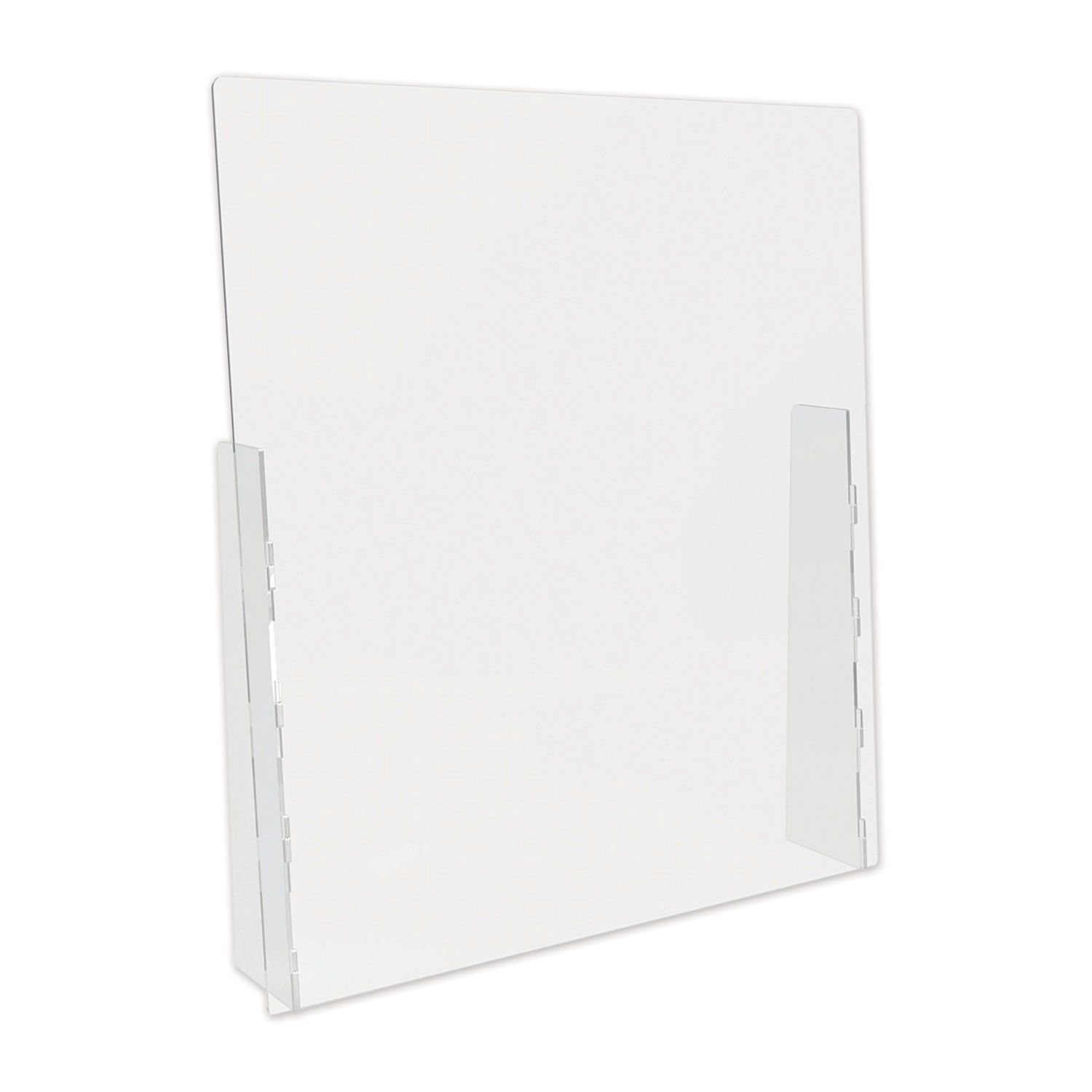 counter-top-barrier-with-full-shield-3175-x-6-x-36-acrylic-clear-2-carton_defpbcta3136f - 1