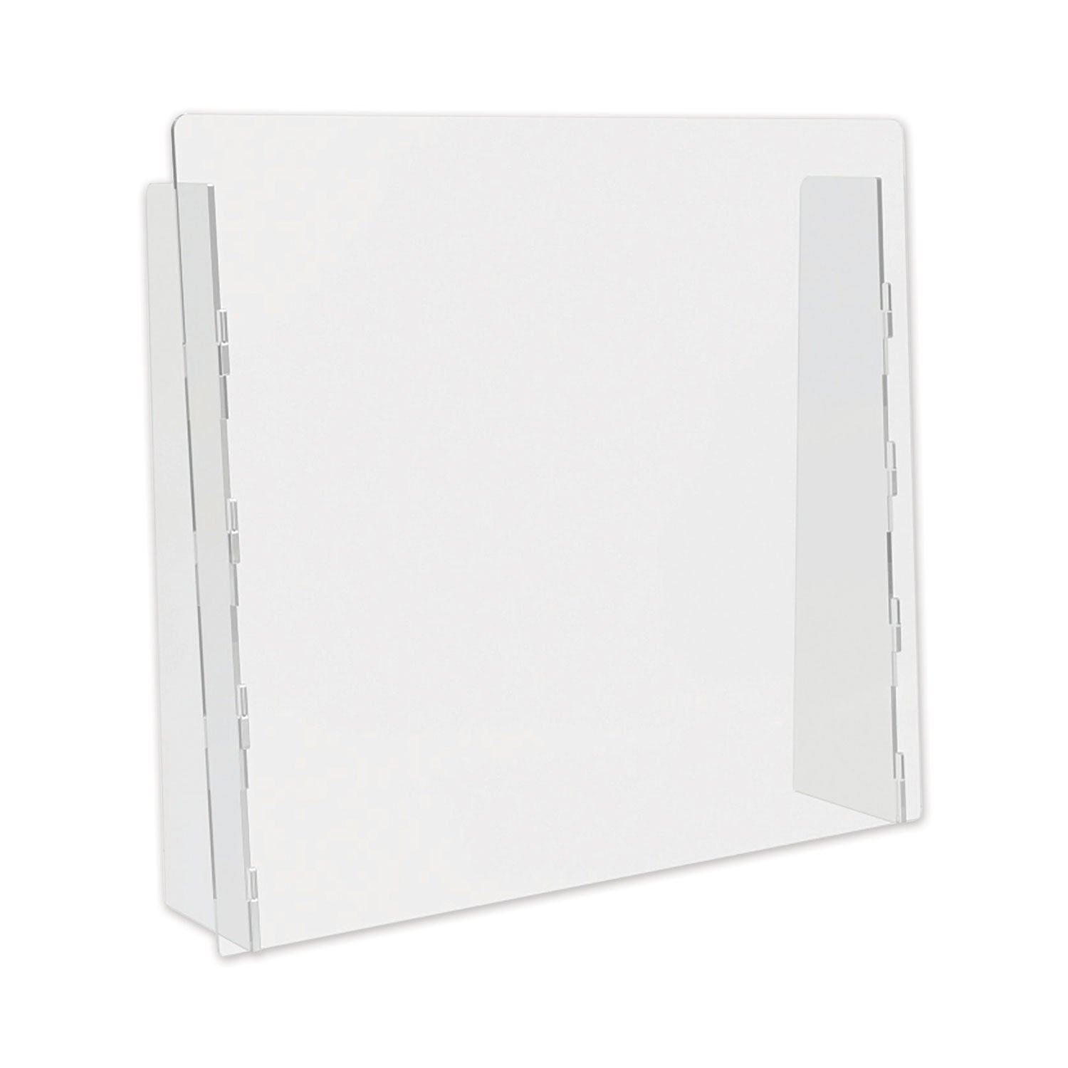 counter-top-barrier-with-full-shield-27-x-6-x-2375-polycarbonate-clear-2-carton_defpbctpc2724f - 1