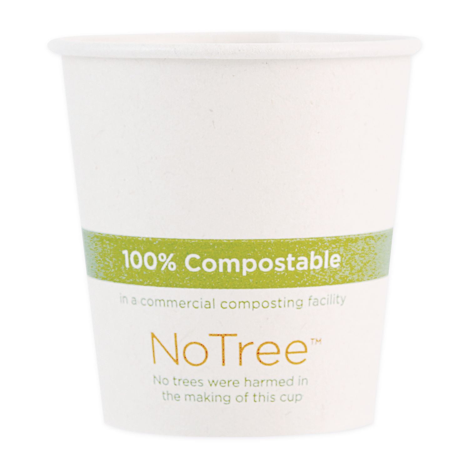 NoTree Paper Hot Cups, 6 oz, Natural, 1,000/Carton