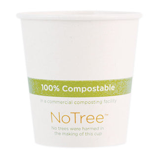 NoTree Paper Hot Cups, 6 oz, Natural, 1,000/Carton