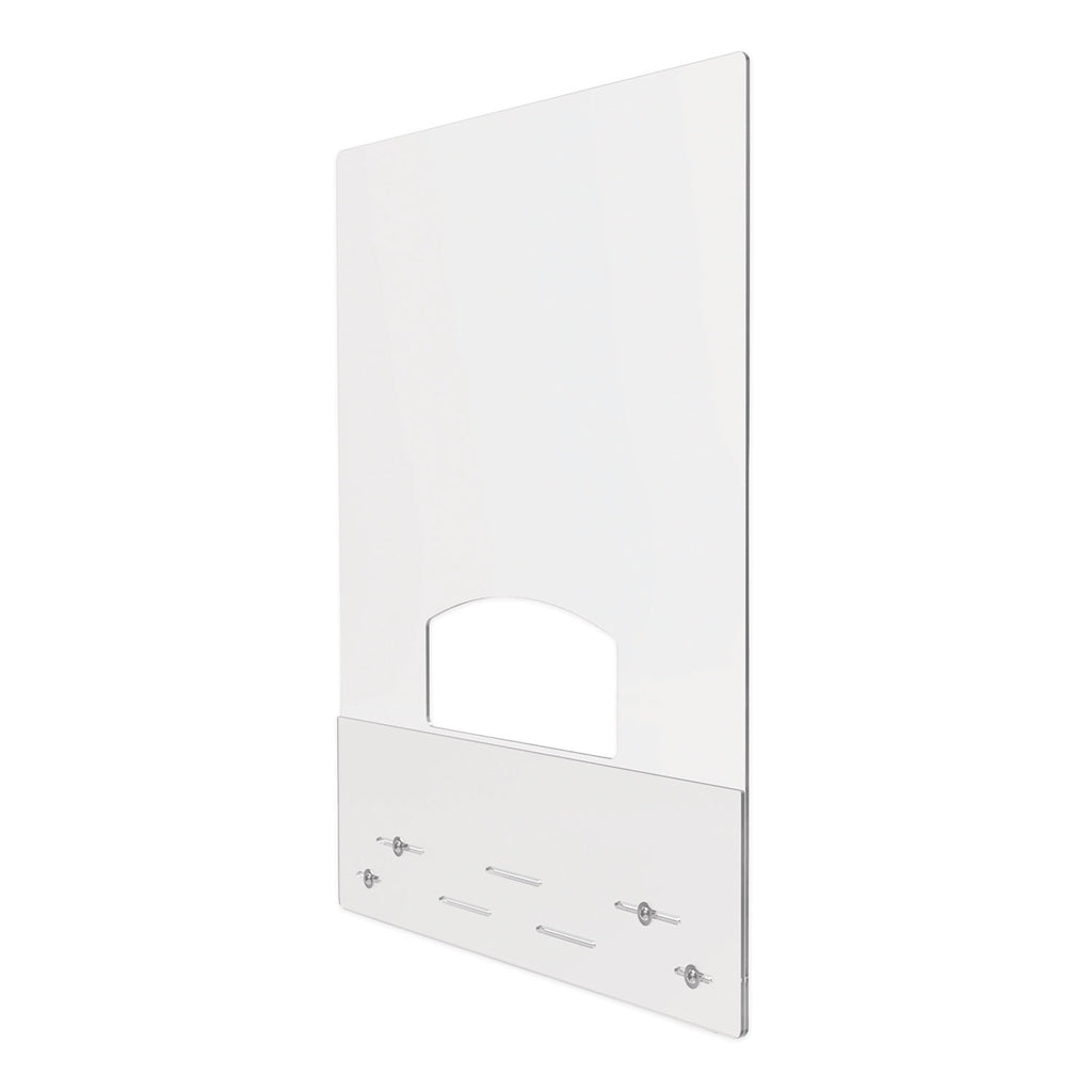mounting-safety-barrier-with-pass-thru-315-x-38-acrylic-clear-2-carton_defpbcma3138p - 1