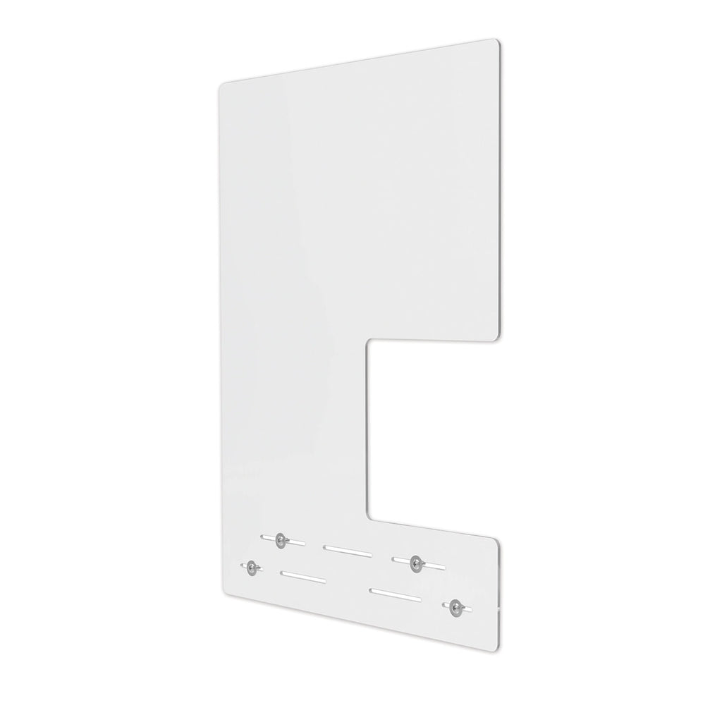 mounting-safety-barrier-with-side-pass-thru-2375-x-3175-polycarbonate-clear-2-carton_defpbcmpc2331s - 1