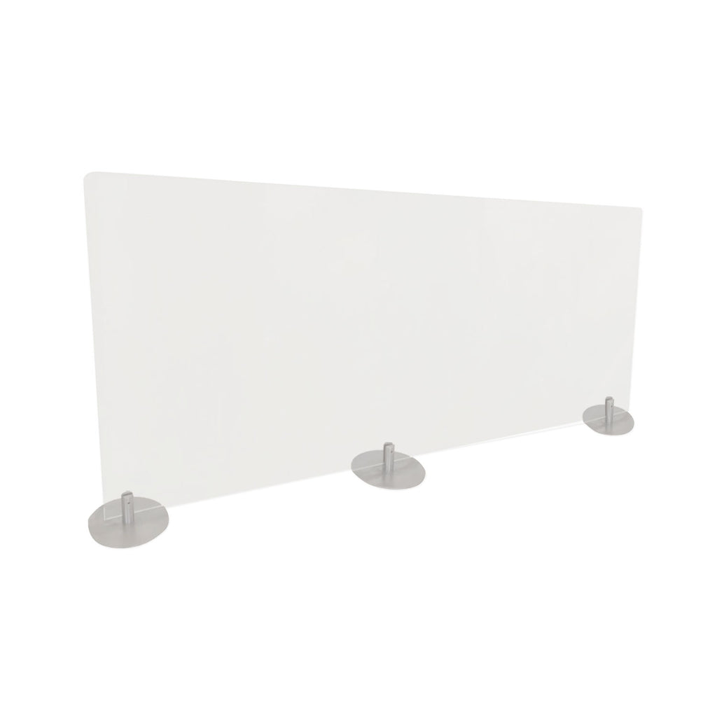 desktop-free-standing-acrylic-protection-screen-59-x-5-x-24-frost_ghedpsf2459f - 1