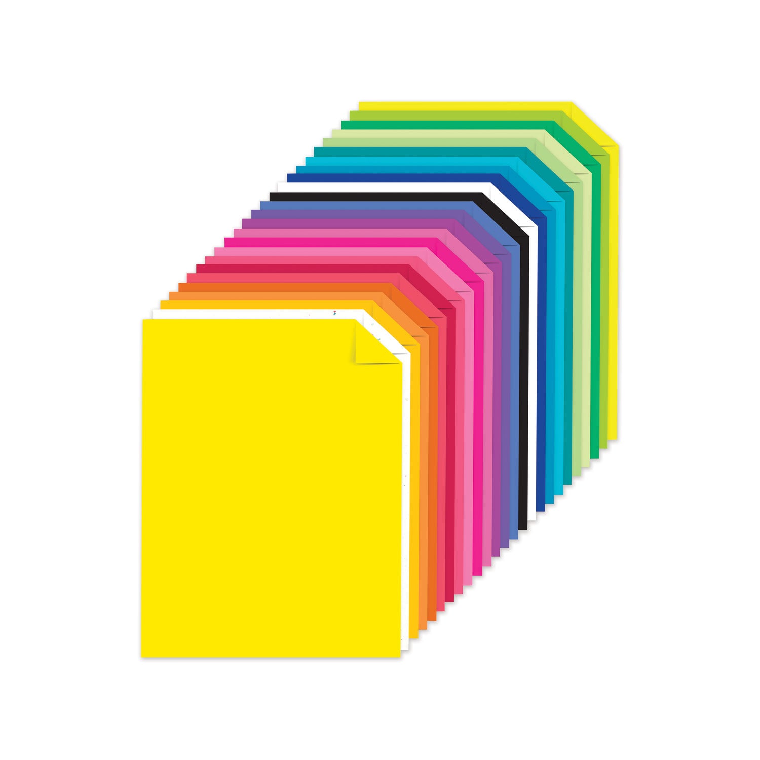 Color Cardstock, 65 lb Cover Weight, 8.5 x 11, Assorted Colors, 100/Pack
