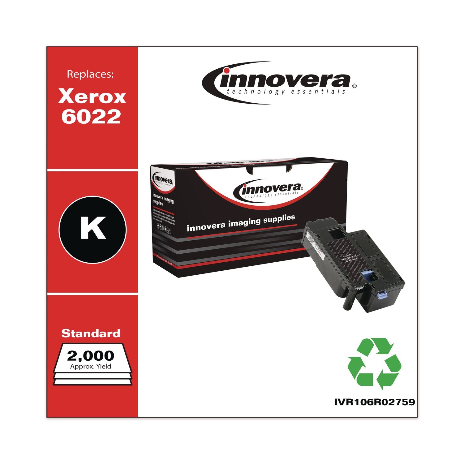 Remanufactured Black Toner, Replacement for 106R02759, 2,000 Page-Yield, Ships in 1-3 Business Days