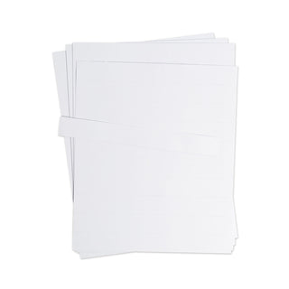 Data Card Replacement Sheet, 8.5 x 11 Sheets, Perforated at 1", White, 10/Pack