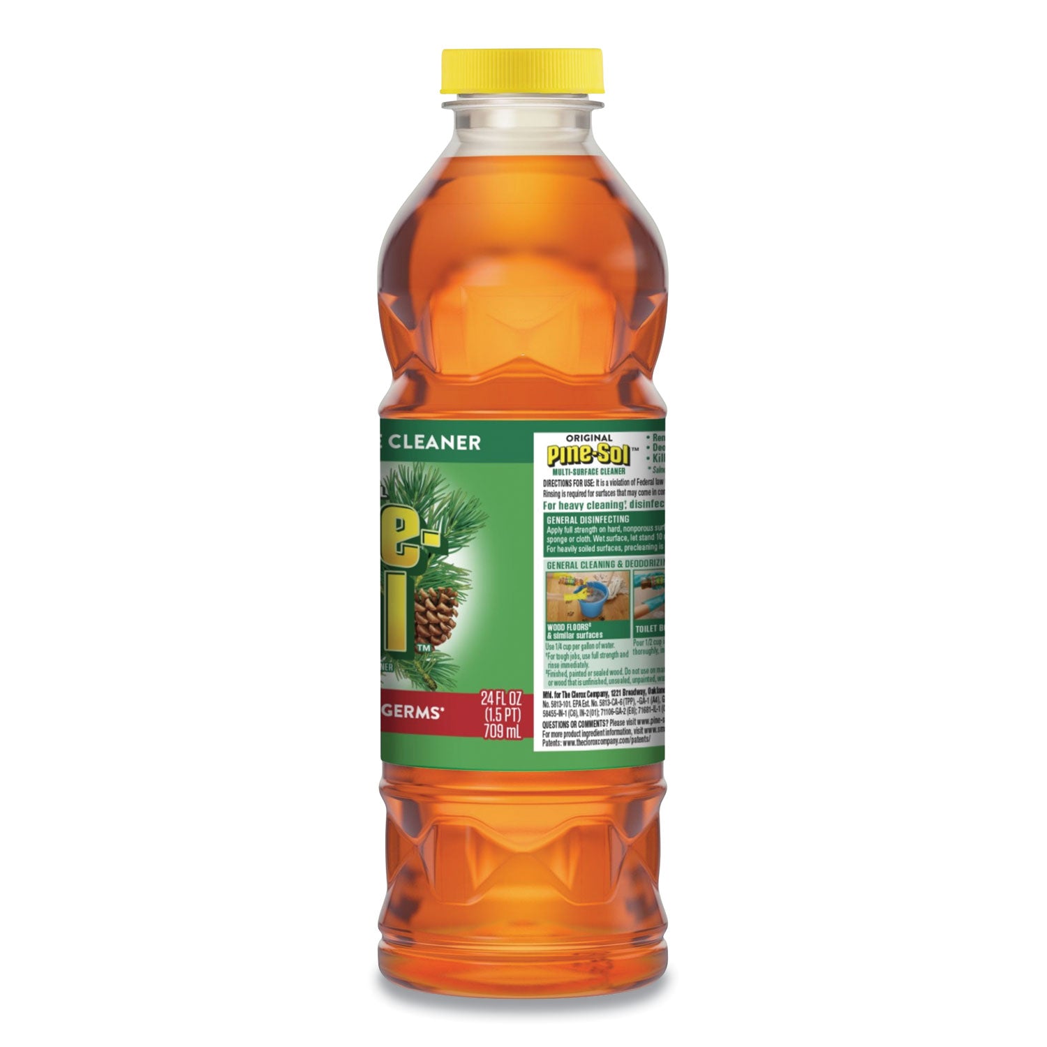 Multi-Surface Cleaner Disinfectant, Pine, 24 oz Bottle - 